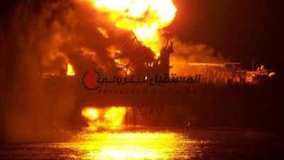 البترول تسيطر على حريق محدود بمولد إحدى الحفارات