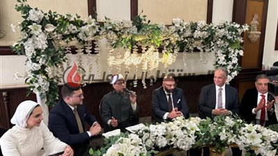 هشام رضوان يحتفل بعقد قران نجله حازم على حبيبه سليمان