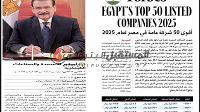 أبوقير للأسمدة” ضمن قائمة فوربس لأقوى 50 شركة عامة في مصر لعام 2025