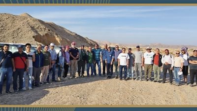 رحلة جيولوجية استكشافية لشركة جنوب الوادي بالتعاون مع الجمعية المصرية لاستكشاف البترول وأساتذة الجامعات