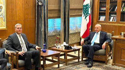 رئيس مجلس النواب اللبناني يستقبل وزير البترول 