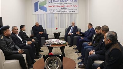 زيارة رسمية لمحافظ مطروح لتعزيز التعاون مع شركة خالدة للبترول 