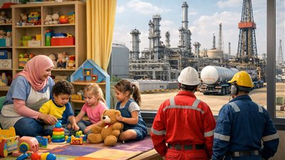 حضانات داخل الشركات.. هل يطبق فى البترول ؟