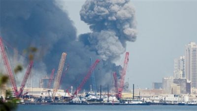 اندلاع حريق في مجمع بروج للبتروكيماويات الاماراتي عقب هجوم ايراني