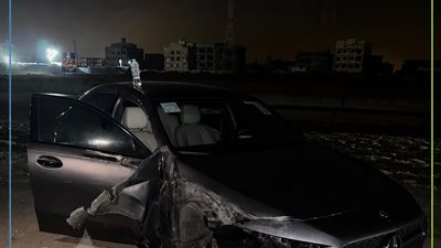 نجاة بسام محمد عليم من حادث مروع بطريق السويس