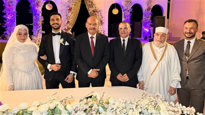 زفاف نجلة المهندس رشاد نظيم رئيس النصر للبترول بحضور محافظ السويس والقيادات