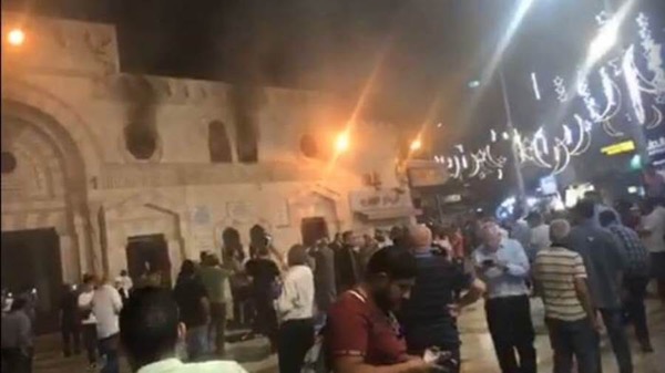 السيطرة على حريق الجامع الأزهر