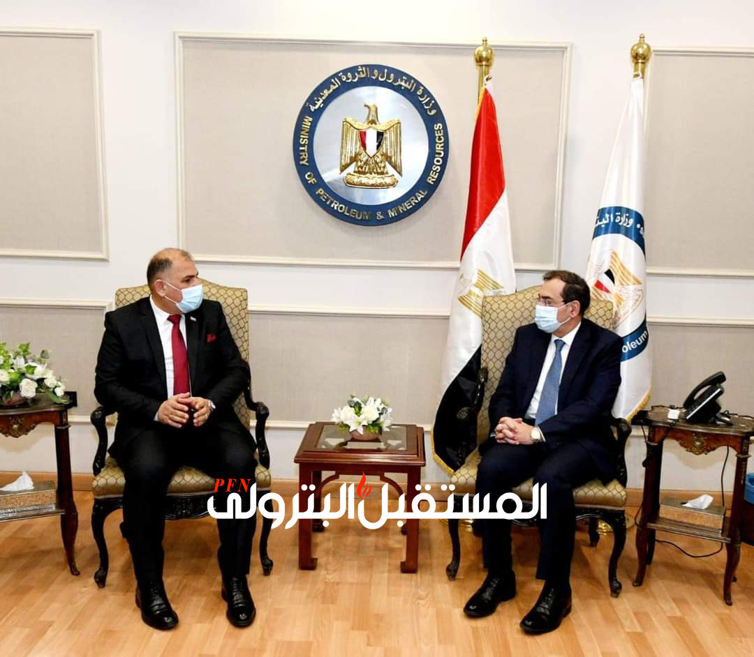 وزير البترول يبحث مع وزير الصناعة والمعادن العراقي التعاون المشترك في مجال التعدين