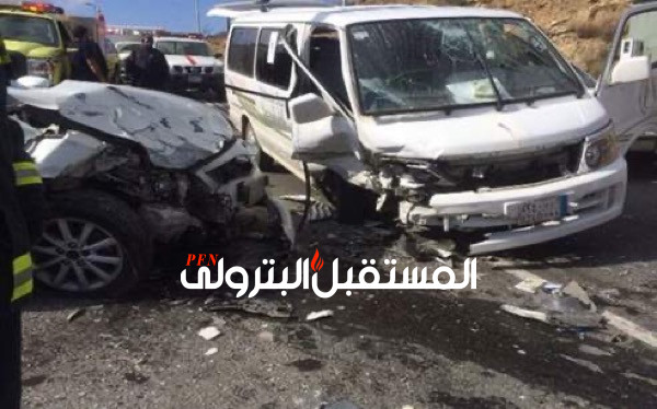 إصابة 11 شخصا فى حادث تصادم 3 سيارات بمحور 26 يوليو