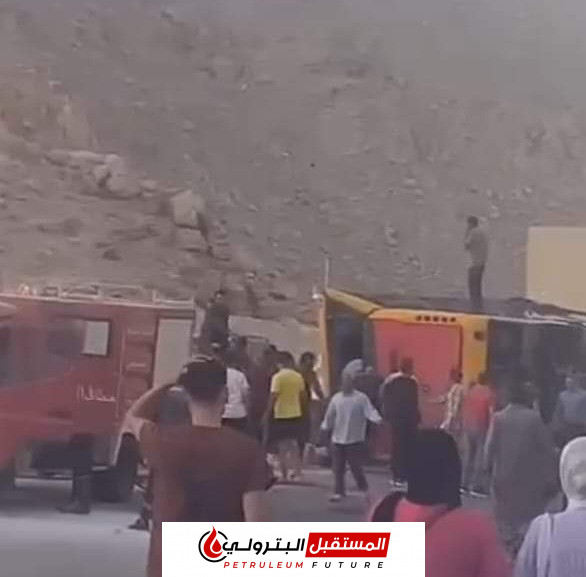 الصحة: في حصر مبدئي إصابة 25 ووفاة 7 في حادث انقلاب أتوبيس الطلاب بطريق السخنة - الجلالة